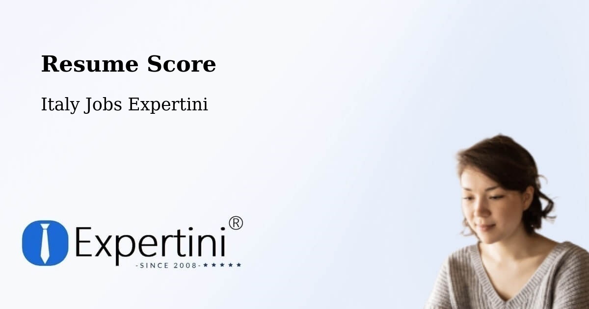 Resume Score & Job Description Match Tool – Caorle - Italy Jobs Expertini